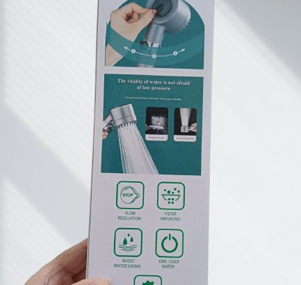 High Pressure, Filter Booster, Turbo Shower, Handheld Shower, Water Saving, Spa Shower